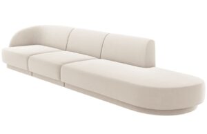 Micadoni Sametov&aacute; pohovka Miley 323 cm