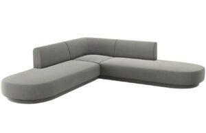 Micadoni Sametov&aacute; rohov&aacute; pohovka Miley 248 cm