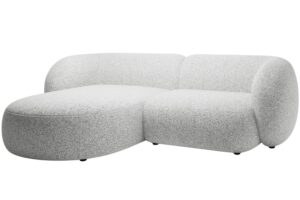 Micadoni Světle &scaron;ed&aacute; rohov&aacute; pohovka Kate 255 cm