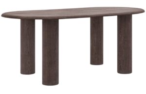 Micadoni Tmav&yacute; dřevěn&yacute; j&iacute;deln&iacute; stůl Bufi 180 x 100 cm