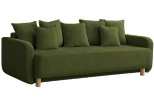 Micadoni Zelen&aacute; rozkl&aacute;dac&iacute; pohovka Elen 231 cm