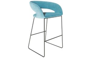 Miotto Sametov&aacute; barov&aacute; židle Aventino 75 cm