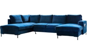 Miuform Sametov&aacute; rozkl&aacute;dac&iacute; pohovka Lofty Lilly 303 cm