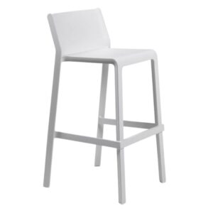 Nardi B&iacute;l&aacute; plastov&aacute; barov&aacute; židle Trill 76 cm