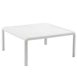 Nardi B&iacute;l&yacute; plastov&yacute; zahradn&iacute; konferenčn&iacute; stolek Komodo Tavolino 70 x 70 cm