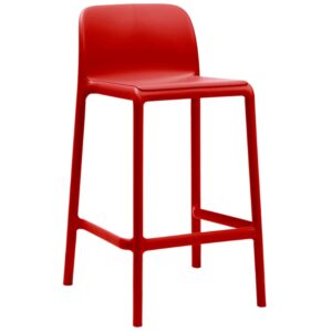 Nardi Červen&aacute; plastov&aacute; barov&aacute; židle Faro Mini 65 cm