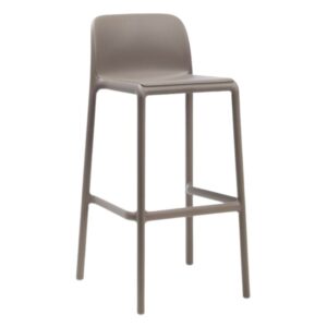 Nardi &Scaron;edohněd&aacute; plastov&aacute; barov&aacute; židle Faro 76 cm