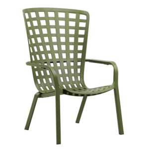 Nardi Zelen&eacute; plastov&eacute; zahradn&iacute; křeslo Folio