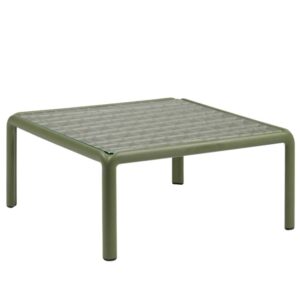 Nardi Zelen&yacute; plastov&yacute; zahradn&iacute; konferenčn&iacute; stolek Komodo Tavolino Vetro 70 x 70 cm