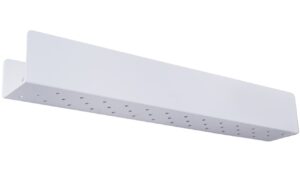 Nordic Design B&iacute;l&aacute; kovov&aacute; n&aacute;stěnn&aacute; police Londien 70 cm