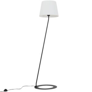 Nordic Design B&iacute;l&aacute; kovov&aacute; stojac&iacute; lampa Shadow