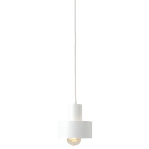 Nordic Design B&iacute;l&eacute; kovov&eacute; z&aacute;věsn&eacute; světlo Mayen 15 cm