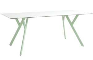 Nordic Design B&iacute;l&yacute; j&iacute;deln&iacute; stůl Colle Luna 90x180 cm
