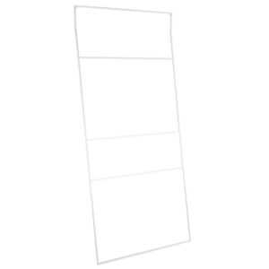 Nordic Design B&iacute;l&yacute; kovov&yacute; koupelnov&yacute; žebř&iacute;k Reynor 180 x 80 cm