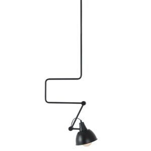 Nordic Design Čern&eacute; kovov&eacute; z&aacute;věsn&eacute; světlo Cobain Long 18 cm