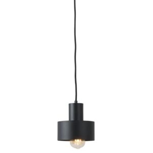 Nordic Design Čern&eacute; kovov&eacute; z&aacute;věsn&eacute; světlo Mayen 15 cm