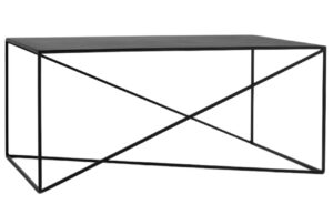 Nordic Design Čern&yacute; kovov&yacute; konferenčn&iacute; stolek Mountain 100x60 cm