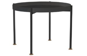 Nordic Design Čern&yacute; kovov&yacute; konferenčn&iacute; stolek Nollan 60 cm