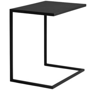 Nordic Design Čern&yacute; kovov&yacute; odkl&aacute;dac&iacute; stolek Volme 60 cm