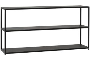 Nordic Design Čern&yacute; kovov&yacute; reg&aacute;l Hypper 150x75 cm
