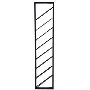 Nordic Design Čern&yacute; kovov&yacute; stojan na v&iacute;no Puerto 160 cm
