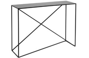 Nordic Design Čern&yacute; kovov&yacute; toaletn&iacute; stolek Mountain 100 x 30 cm