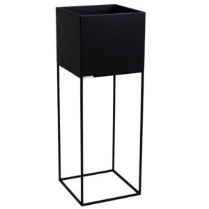 Nordic Design Čern&yacute; květin&aacute;č Almus III. 35 x 35 cm s podnož&iacute;