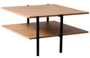 Nordic Design Dubov&yacute; konferenčn&iacute; stolek Raven 80 x 80 cm