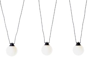 Nordic Design Op&aacute;lově b&iacute;l&eacute; skleněn&eacute; z&aacute;věsn&eacute; světlo Dion Easy III.