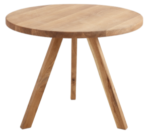 Nordic Design Př&iacute;rodn&iacute; masivn&iacute; j&iacute;deln&iacute; stůl Tree 90 cm