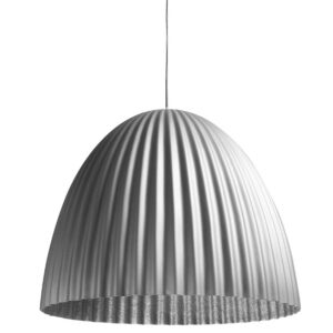 Nordic Design Stř&iacute;brn&eacute; kovov&eacute; z&aacute;věsn&eacute; světlo Liss 70 cm