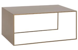 Nordic Design Zlat&yacute; kovov&yacute; konferenčn&iacute; stolek Gene 100 x 60 cm