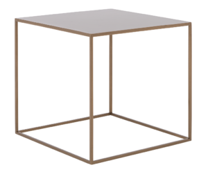 Nordic Design Zlat&yacute; kovov&yacute; konferenčn&iacute; stolek Moreno 50 x 50 cm