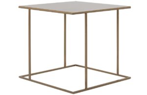 Nordic Design Zlat&yacute; kovov&yacute; konferenčn&iacute; stolek Valter 50 x 50 cm