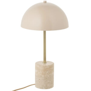 Nordic Living B&eacute;žov&aacute; mramorov&aacute; stoln&iacute; lampa Sheffield 45 cm