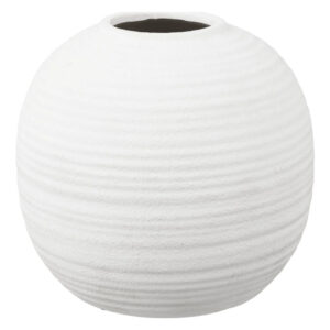 Nordic Living B&iacute;l&aacute; keramick&aacute; v&aacute;za Nunu 30 cm