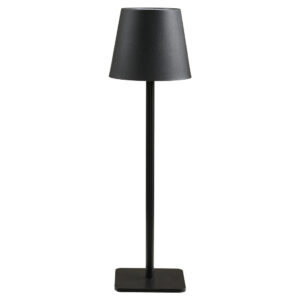 Nordic Living Čern&aacute; kovov&aacute; stoln&iacute; LED lampa Bradford 37 cm