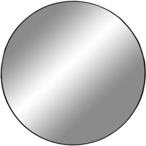 Nordic Living Čern&eacute; kulat&eacute; z&aacute;věsn&eacute; zrcadlo Vincent 80 cm