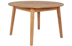 Nordic Living Dubov&yacute; rozkl&aacute;dac&iacute; j&iacute;deln&iacute; stůl Meta 118 x 118/158 cm