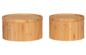 Nordic Living Set dvou bambusov&yacute;ch d&oacute;z Candimala 13/15 cm