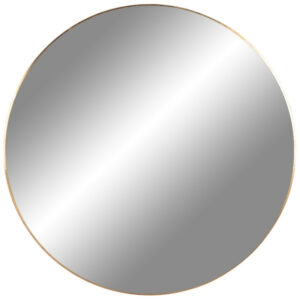 Nordic Living Zlat&eacute; kulat&eacute; z&aacute;věsn&eacute; zrcadlo Vincent 100 cm