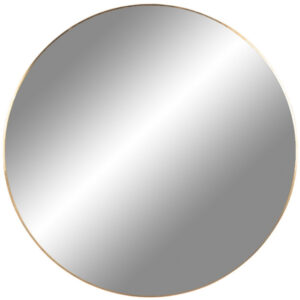 Nordic Living Zlat&eacute; kulat&eacute; z&aacute;věsn&eacute; zrcadlo Vincent 60 cm
