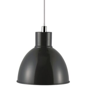 Nordlux Antracitově &scaron;ed&eacute; kovov&eacute; z&aacute;věsn&eacute; světlo Pop 22 cm