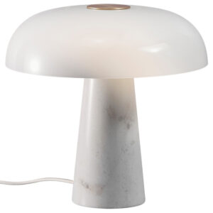 Nordlux B&iacute;l&aacute; mramorov&aacute; stoln&iacute; lampa Glossy