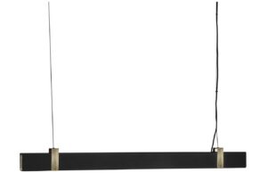 Nordlux Čern&eacute; kovov&eacute; z&aacute;věsn&eacute; LED světlo Lilt 115 cm