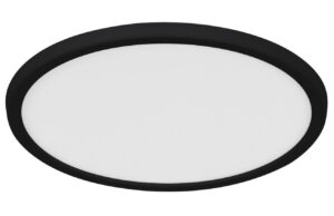 Nordlux Čern&eacute; plastov&eacute; stropn&iacute; LED světlo Oja Smart 29 cm