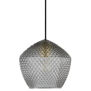 Nordlux Kouřově &scaron;ed&eacute; skleněn&eacute; z&aacute;věsn&eacute; světlo Orbiform 23 cm