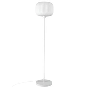 Nordlux Op&aacute;lově b&iacute;l&aacute; skleněn&aacute; stojac&iacute; lampa Milford 139