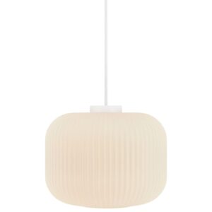 Nordlux Op&aacute;lově b&iacute;l&eacute; skleněn&eacute; z&aacute;věsn&eacute; světlo Milford 30 cm