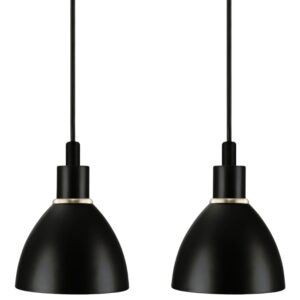 Nordlux Set dvou čern&yacute;ch kovov&yacute;ch z&aacute;věsn&yacute;ch světel Ray 12 cm
